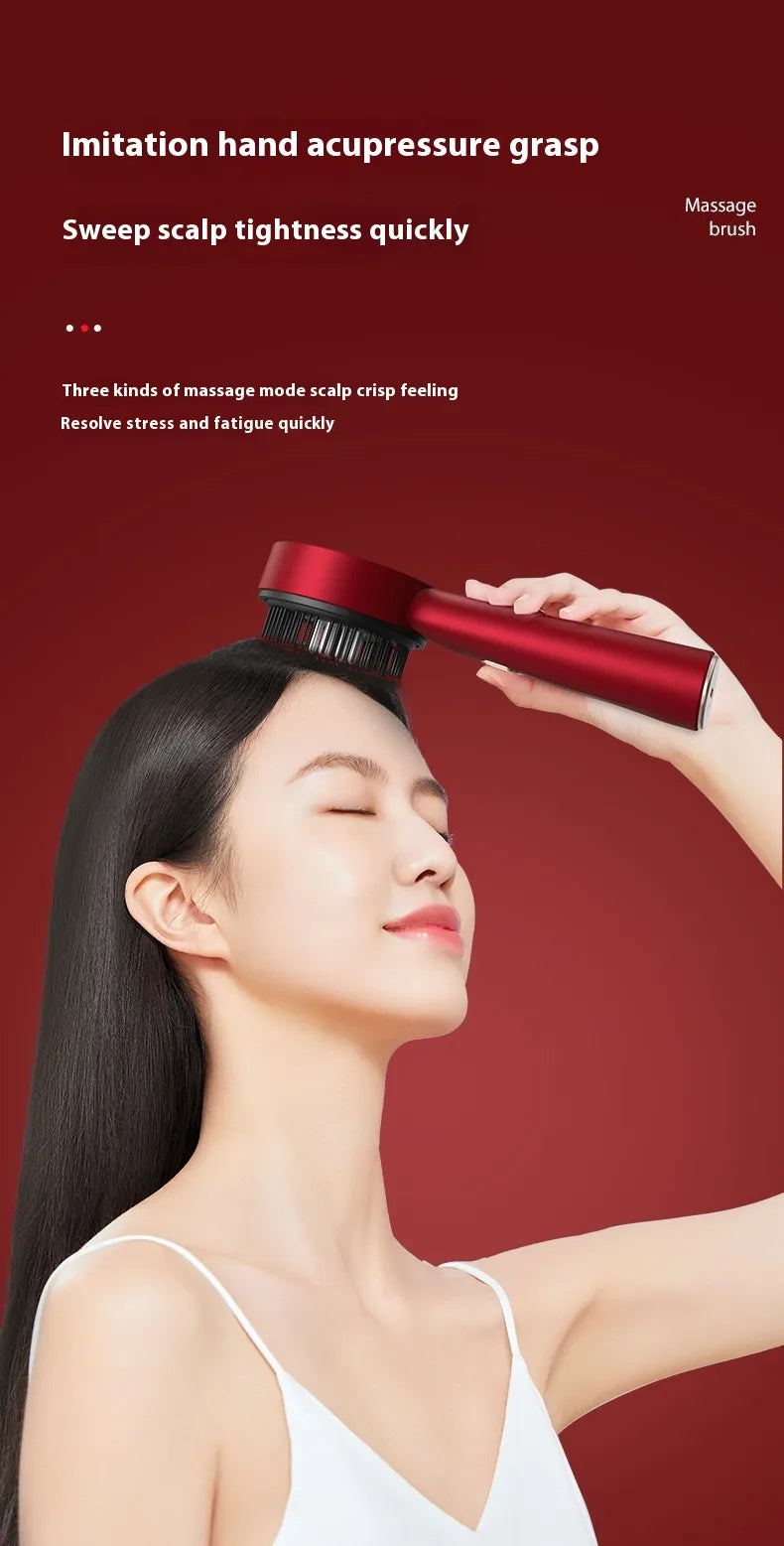 Hair Haven Electric Scalp Massage Comb – Red Light & Hair Care