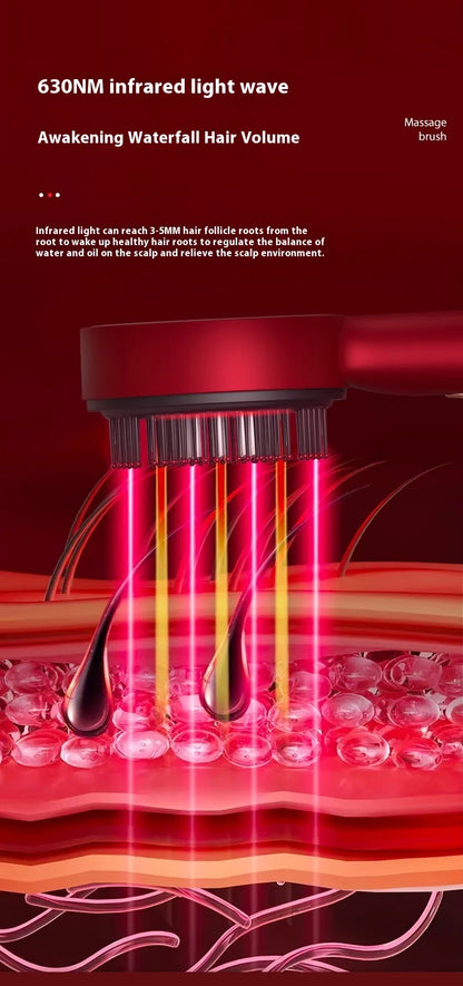 Hair Haven Electric Scalp Massage Comb – Red Light & Hair Care